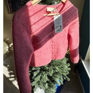 Sézane NWT Berry Pink Cardigan